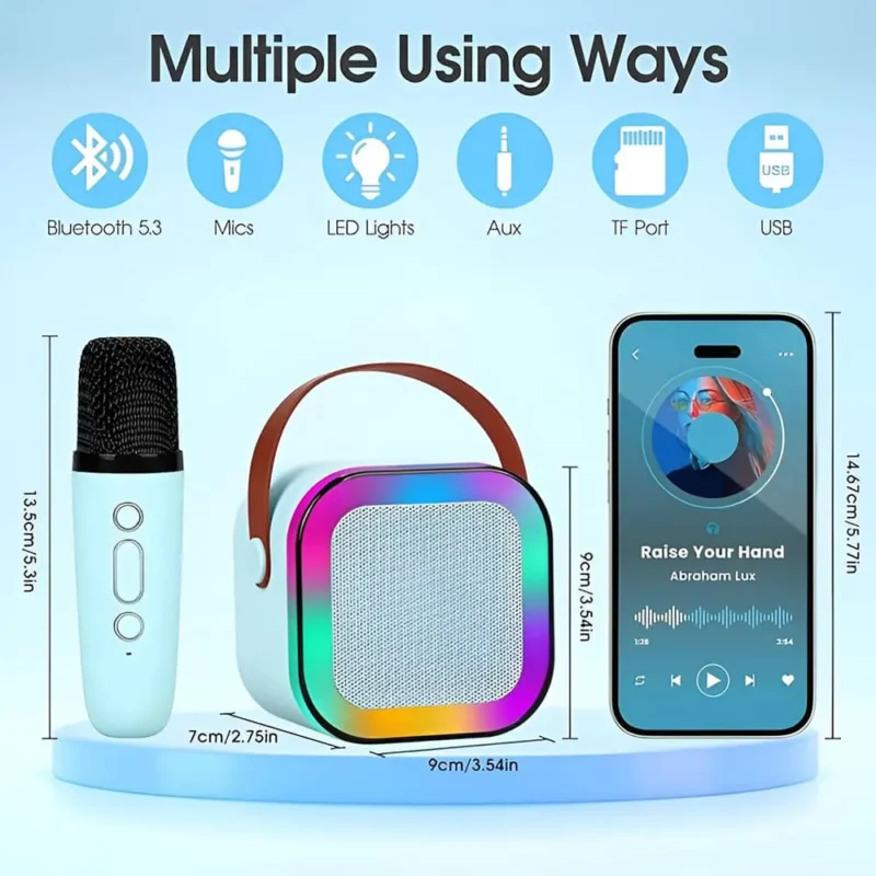 اسپیکر بلوتوثی Karaoke K12 RGB همراه با میکروفن