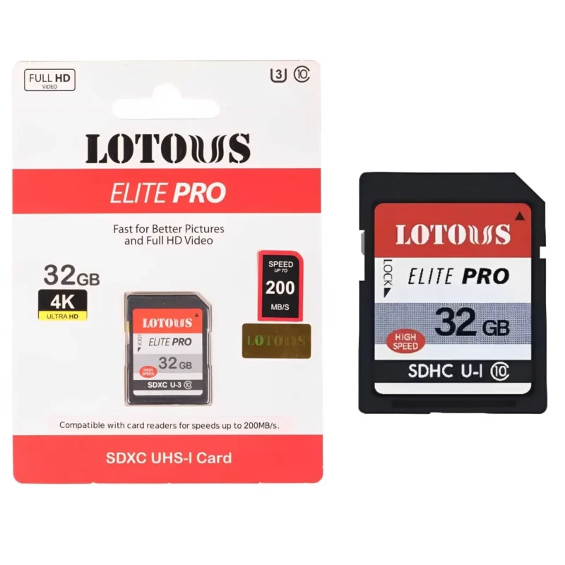 مموری کارت لوتوس Lotous Elite Pro SDXC UHS-I 32GB 200MB/s
