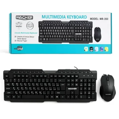 ست کیبورد و موس سیم دار مچر Macher MR-350