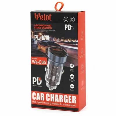 شارژر فندکی ویلوت WELOT WE-C65 67W PD + USB