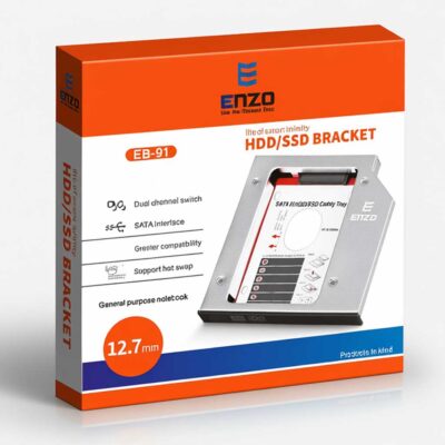 مبدل کدی هارد لپ تاپ 12.7 میلیمتر ENZO EB-91 12/7MM